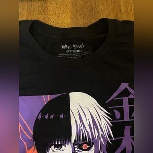 Tokyo ghoul kaneki split face t shirt